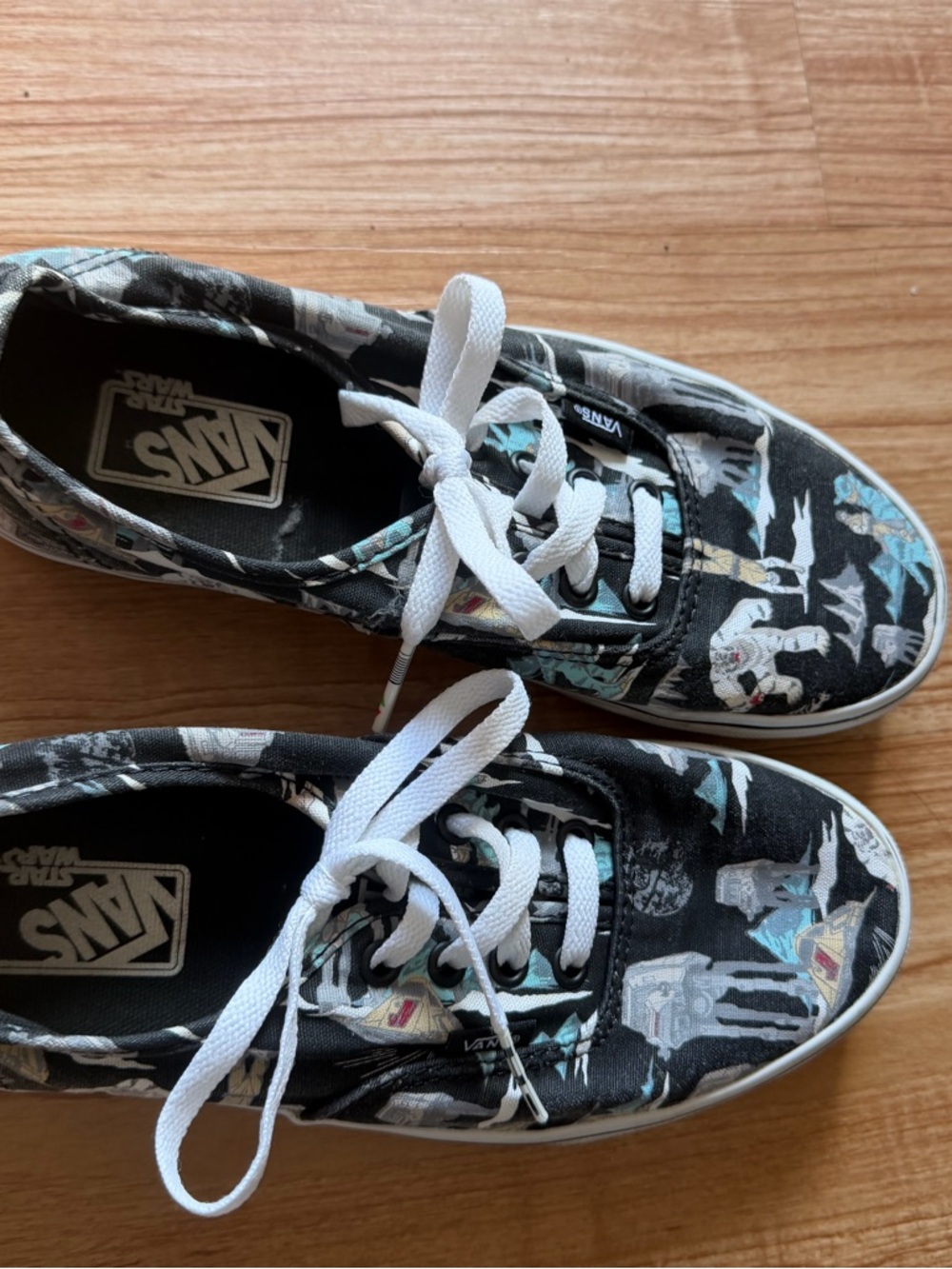 Vans exclusive Hoth Star Wars lace up slip ons